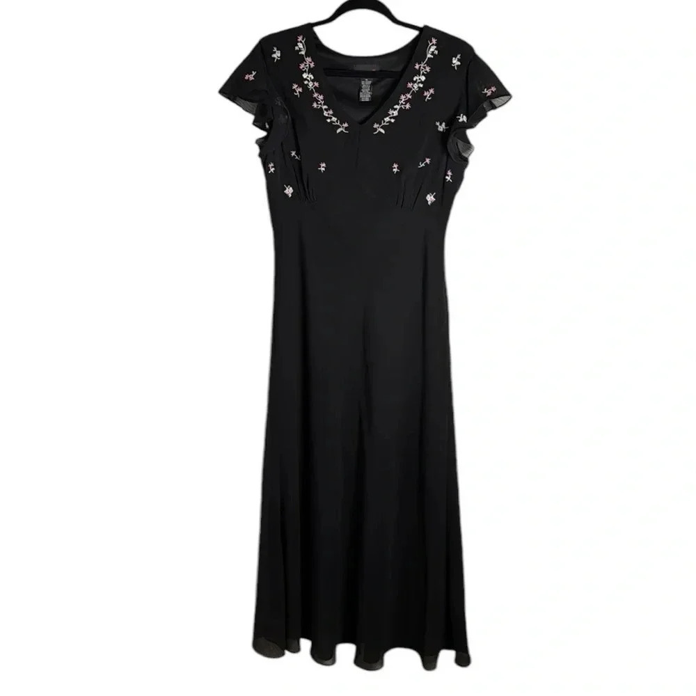 Y2K Scarlett Floral Maxi Dress Size Medium Gilmore Girls Charmed Friends